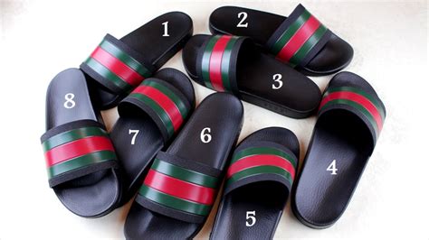 real gucci flip flops vs fake|authenticate Gucci marmont raffia slides.